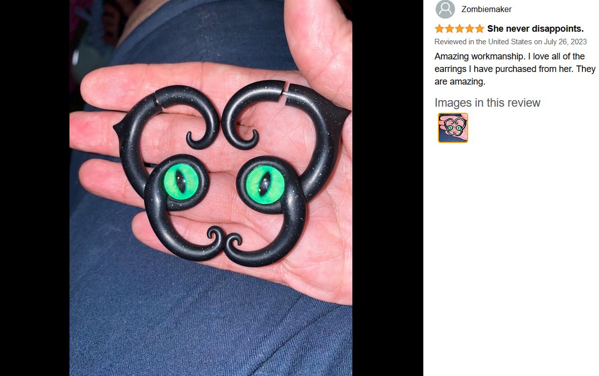 Katzenohrringe, schwarze Katzenaugen-Ohrringe, Katzenschmuck, Kätzchen-Ohrringe