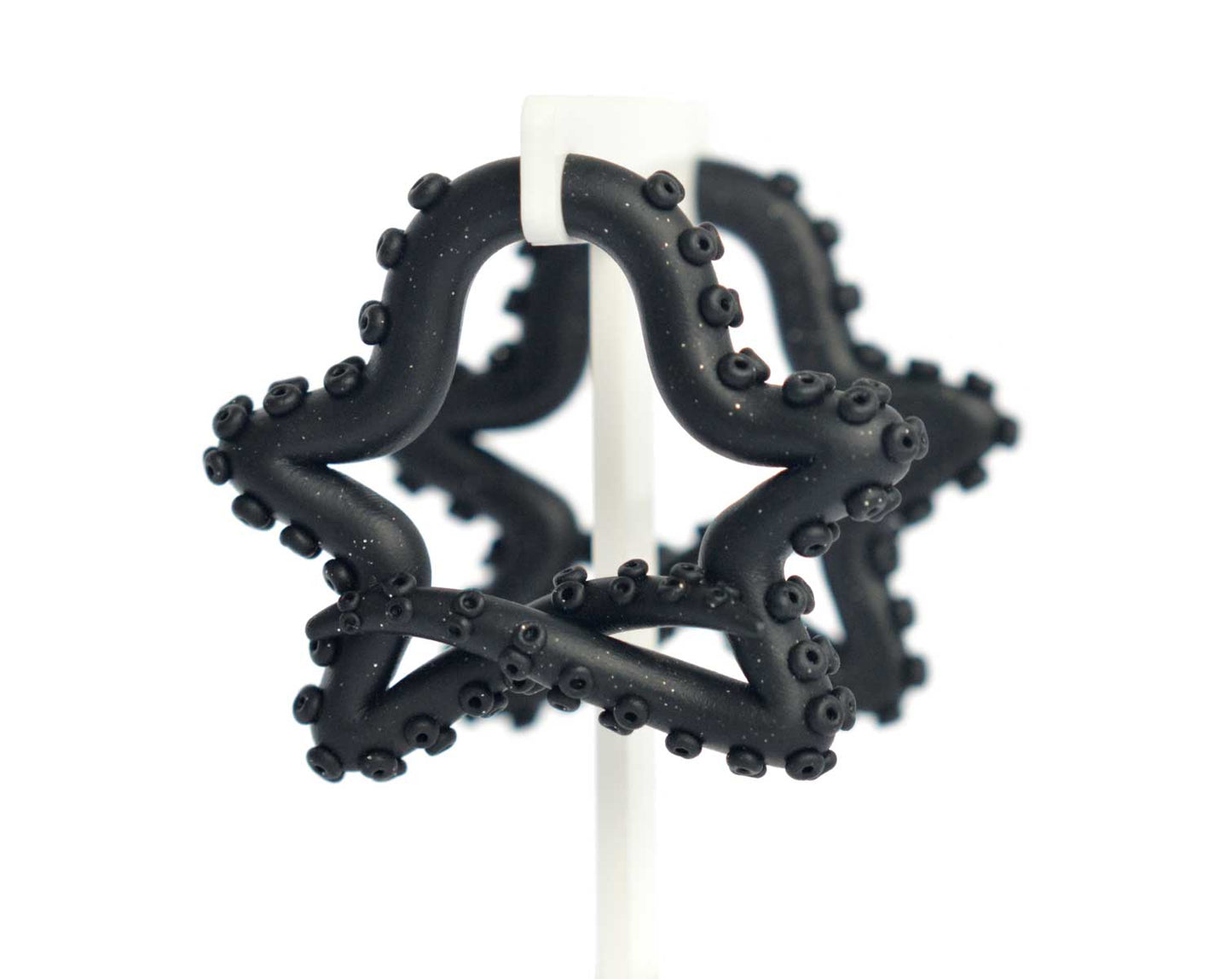 Große Stern Ohrstecker Creolen Fake Gauge Tentakel Ohrringe Faux Plugs