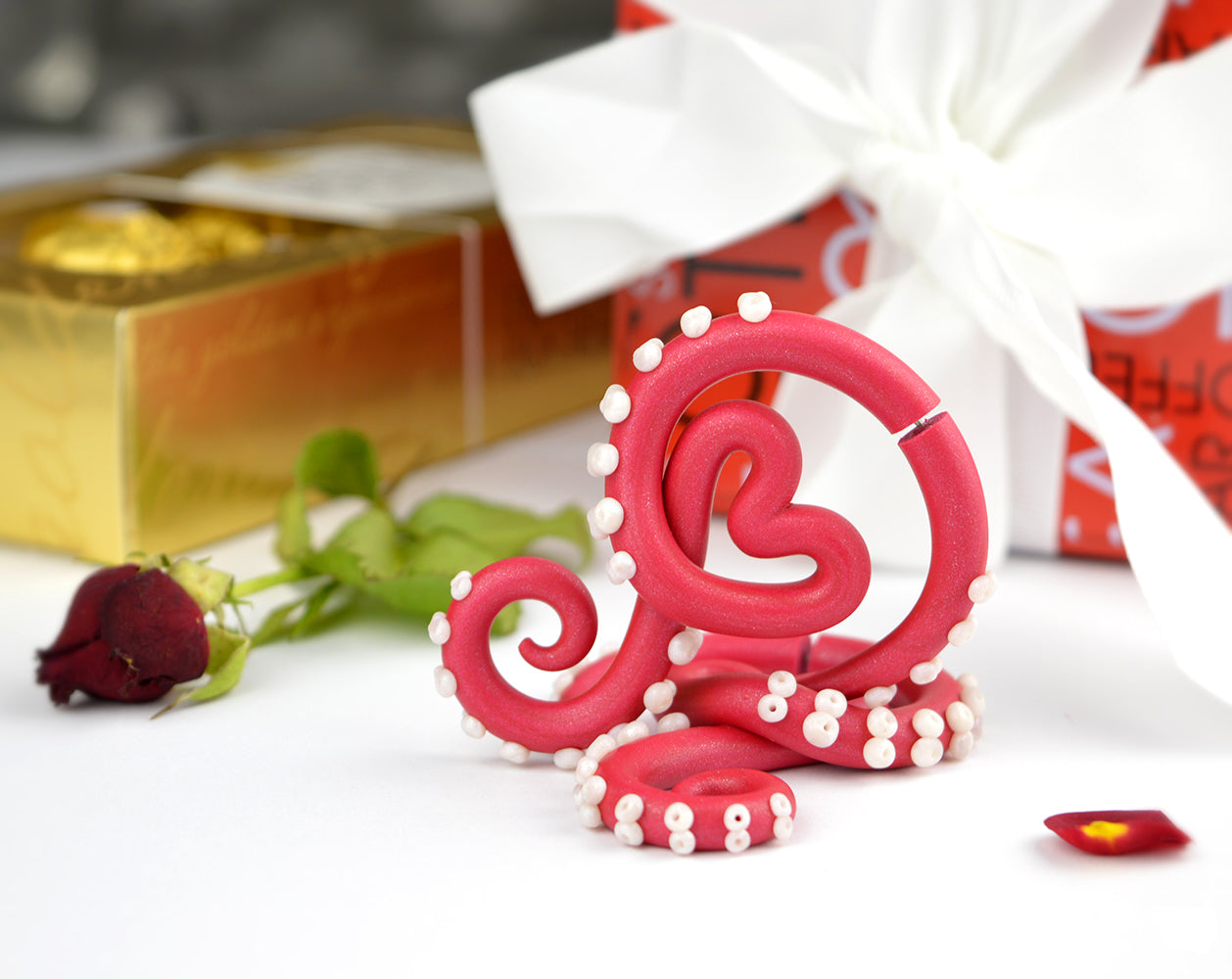 Valentinstag Ohrringe Oktopus Tentakel Ohrringe 14. Februar Schmuck