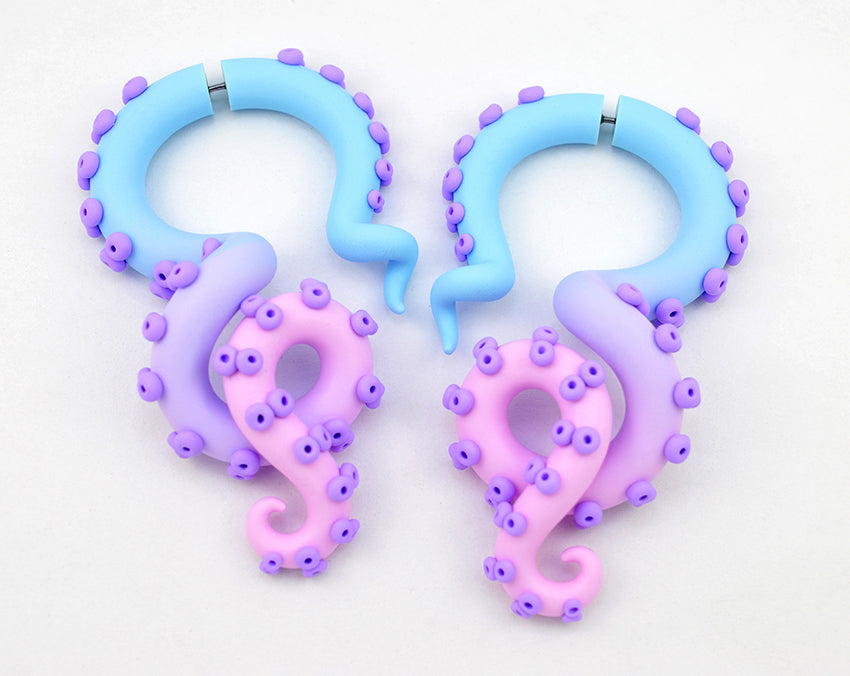 Pastell Goth Tentakel Ohrringe Yami Kawaii Menhera Süße Kpop Fairy Kei