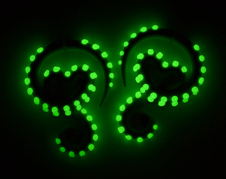 Pastell Goth Ohrringe Glow In The Dark Tentakel Messgeräte Yami Kawaii