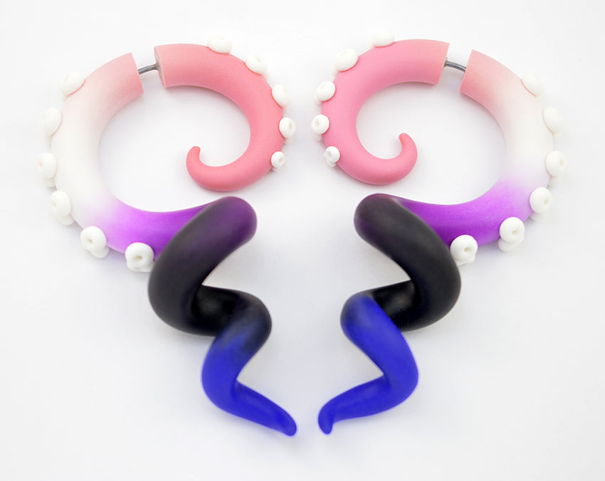 Gender Fluid LGBT Tentakel Ohrringe Gender Fluid Ohrringe Schmuck