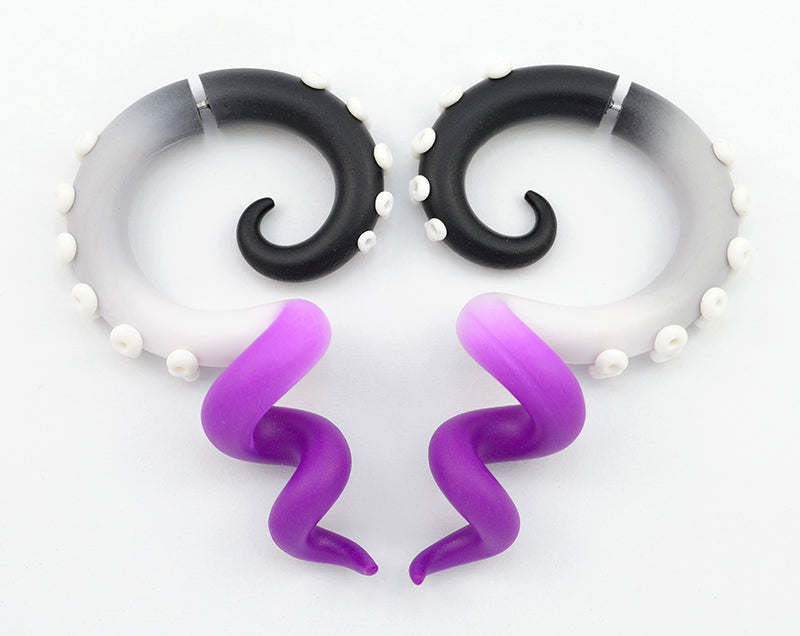 Asexuelle Ohrringe Ace Pride LGBT Oktopus Tentakel Ohrringe Messgeräte