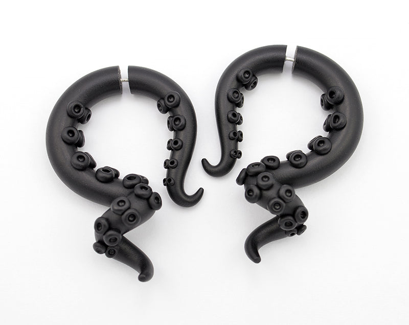 Goth Oktopus Tentakel Ohrringe Gruseliger Schmuck Tentakel Messgeräte