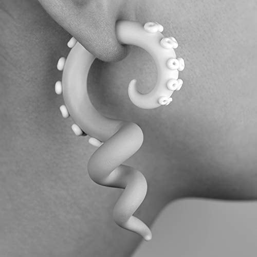 Leuchtende Ohrringe Fake Gauge Ohrringe Tentakel Ohrringe Tentakel Gauges Tentakel Plugs