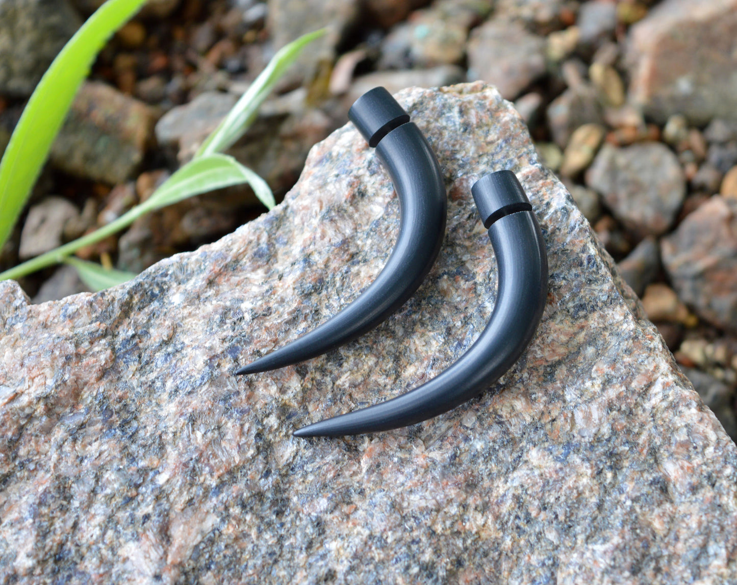 Talon Earrings Tribal Tusk Earrings Faux Fake Ear Gauges Plugs Tapers