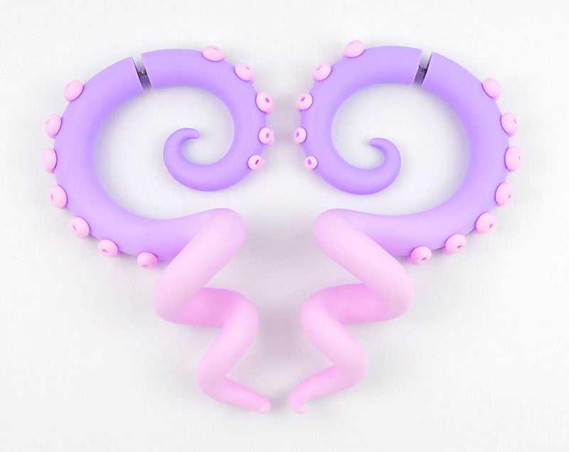 Pastell Goth Fairy Kei Tentakel Ohrringe Yami Kawaii Tentakel Messgeräte