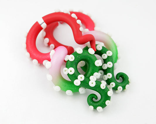 Mermaid inspired tentacle earrings by Tania Chernova.