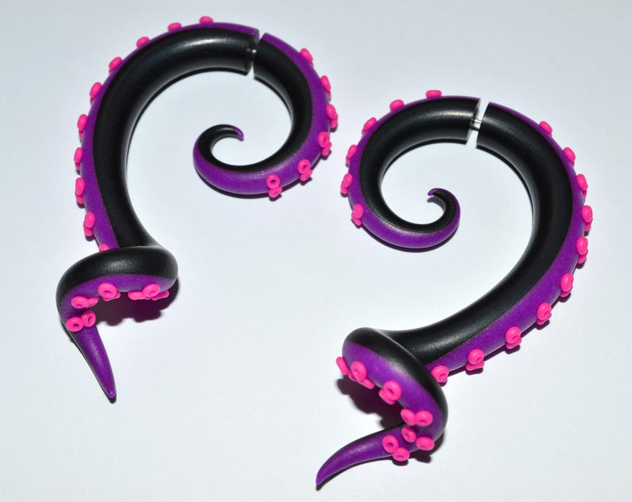 Halloween Ursula Kostüm Oktopus Tentakel Ohrringe Ursula Cosplay