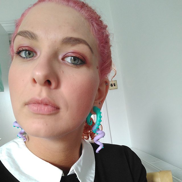 Süße Kawaii Pastel Goth Oktopus Tentakel Ohrringe Süße Lolita Mode