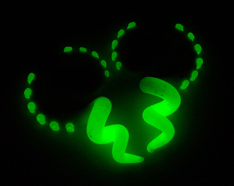 Rosenquarz Weißer Marmor Nightglow Oktopus Tentakel Ohrringe Ohrstöpsel