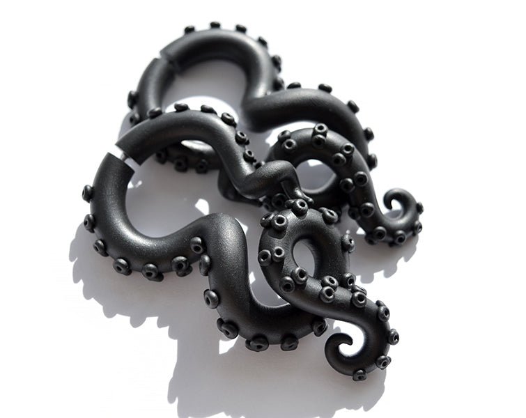 Boucles d'oreilles gothiques Boucles d'oreilles tentacule pieuvre gothique Bijoux Goth effrayant