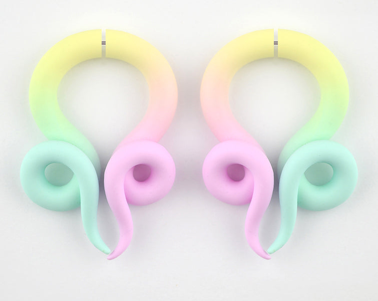 Boucles d'oreilles Fairy Kei Pastel Goth Boucles d'oreilles Yami Kawaii Cosplay Fake Gauge