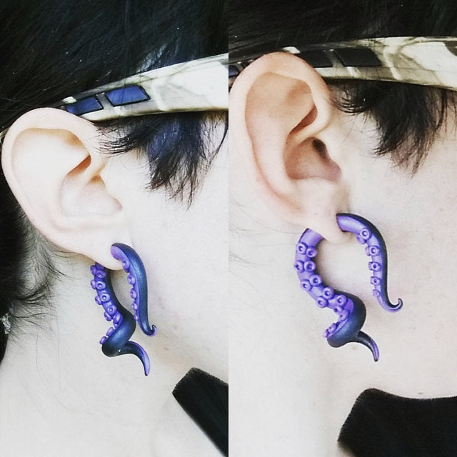 Boucles d'oreilles Ursula Boucles d'oreilles tentacule sorcière de la mer Octopus Ursula Cosplay