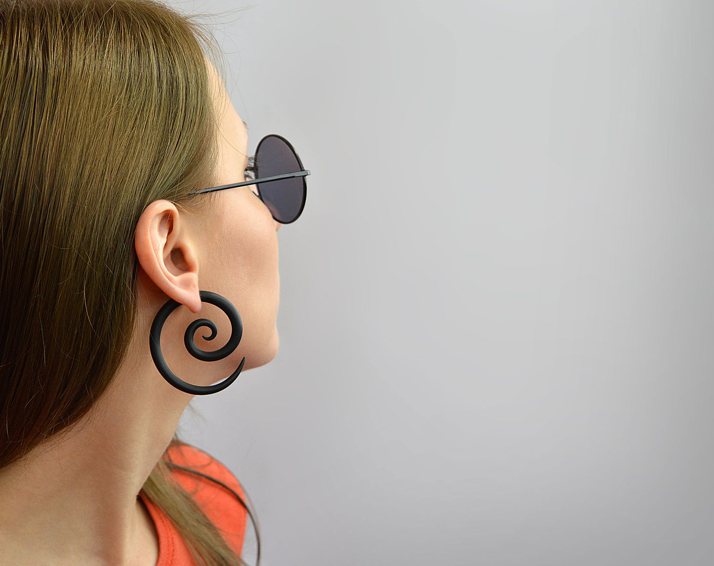 Boucles d'oreilles Spiral Hoop &amp; Boucles d'oreilles Spiral Gauge, Tribal Ear Spirals